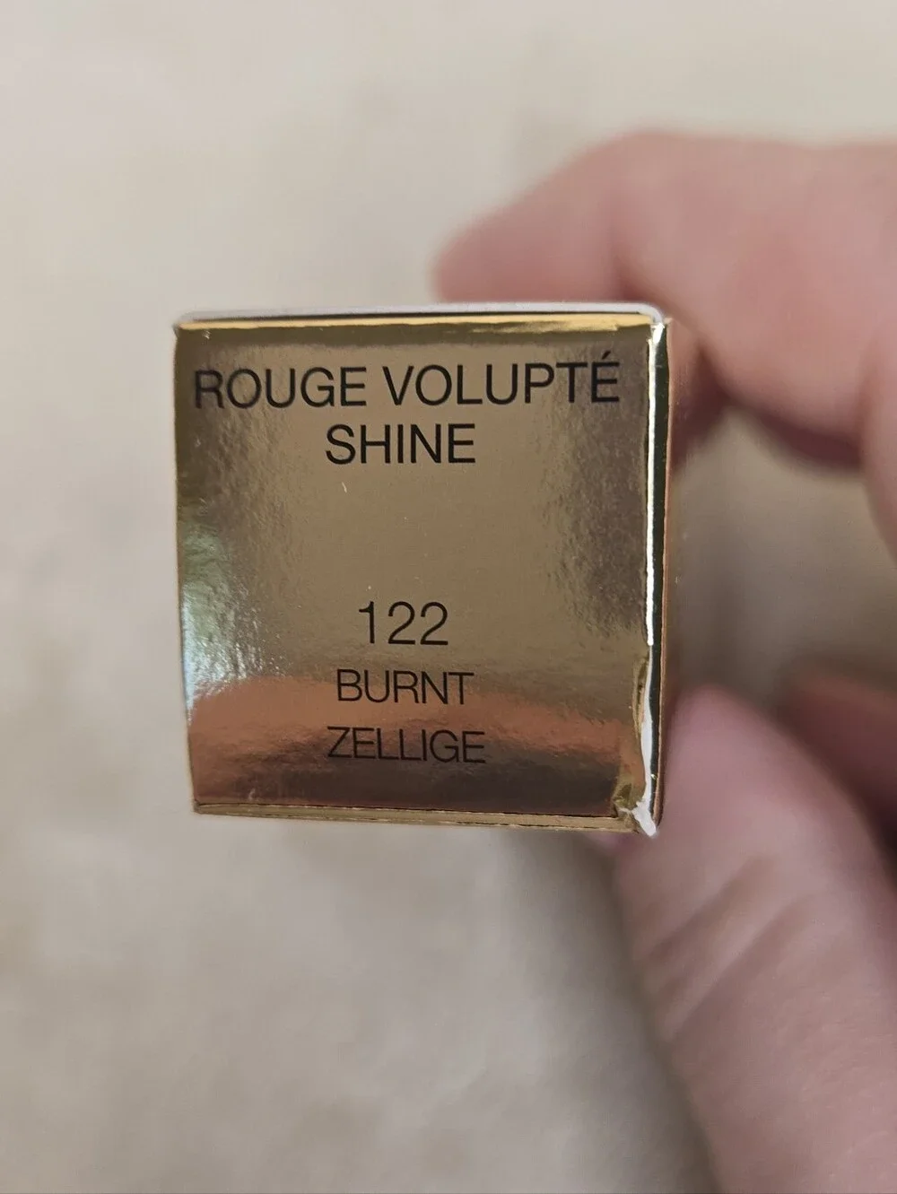 BURNT ZELLIGE 122 Yves Saint Laurent YSL Rouge Volupté Shine Oil-In-stick